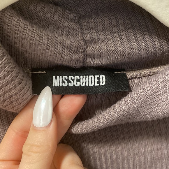 MISSGUIDED RIBBED TURTLE NECK DRESS - Picture 2 of 6